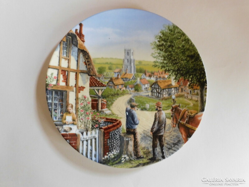 Royal Doulton vidéki életképes tányér - Rose Cottage - 21 cm