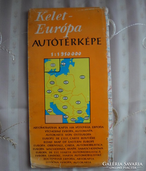 Retro térkép 5.: Kelet-Európa autótérképe, 1975 (autós térkép)