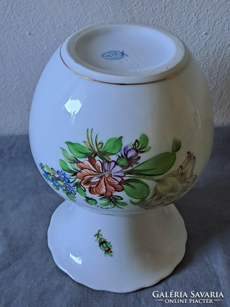 1.O. Herend flower pattern vase