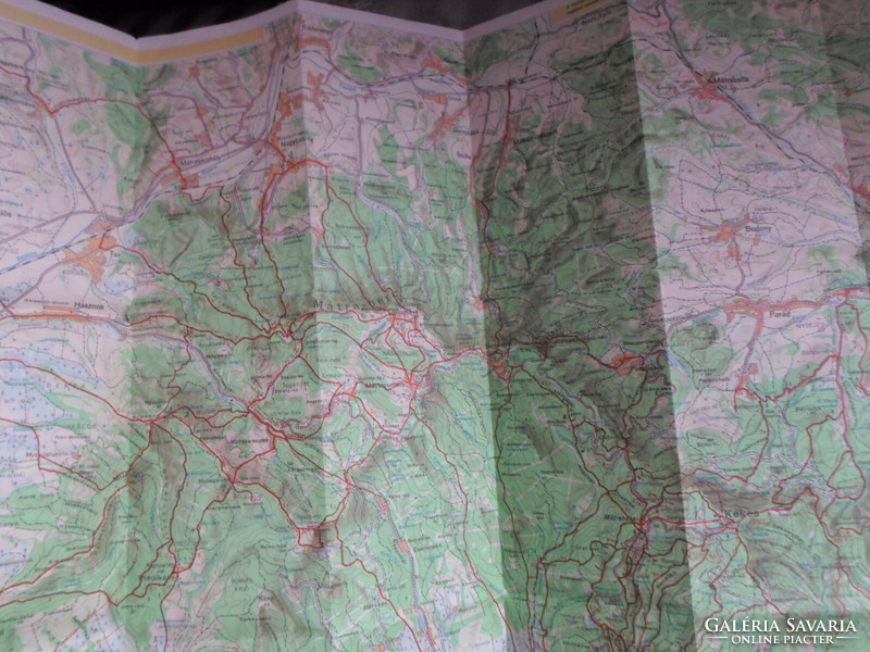 Retro map 4.: Tourist map of the Mátra Mountains, 1972 (Hungarian map)