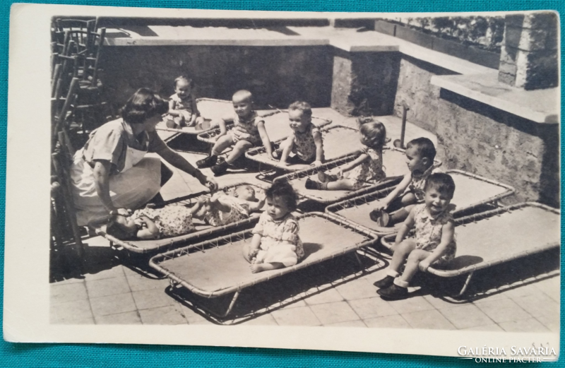 Children, postal clear postcard, fine arts fund postcard, 1956.