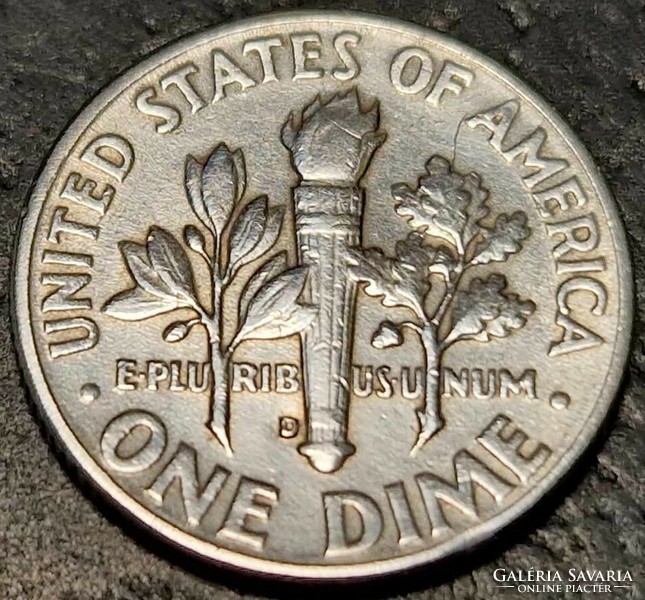 United States of America 1 Dime 1962 Silver Roosevelt Dime No Mintmark