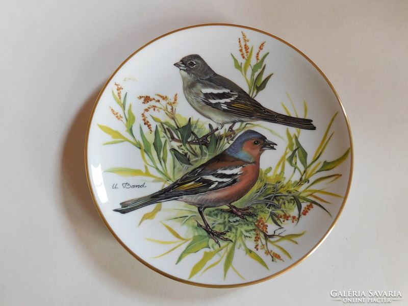 Alt tirschenreuth bird plate - wood finch