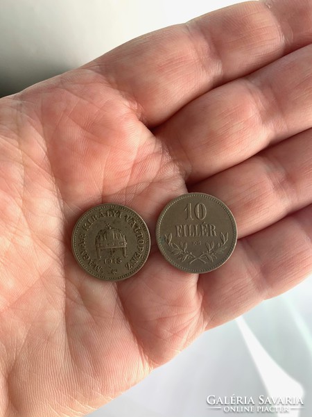 3 Pieces 10 pennies 1894 + 1908 + 1915 Francis Joseph coin