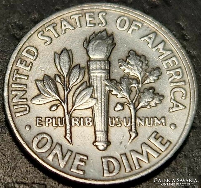 United States of America 1 dime, 1964., Silver roosevelt dime, no mintmark.