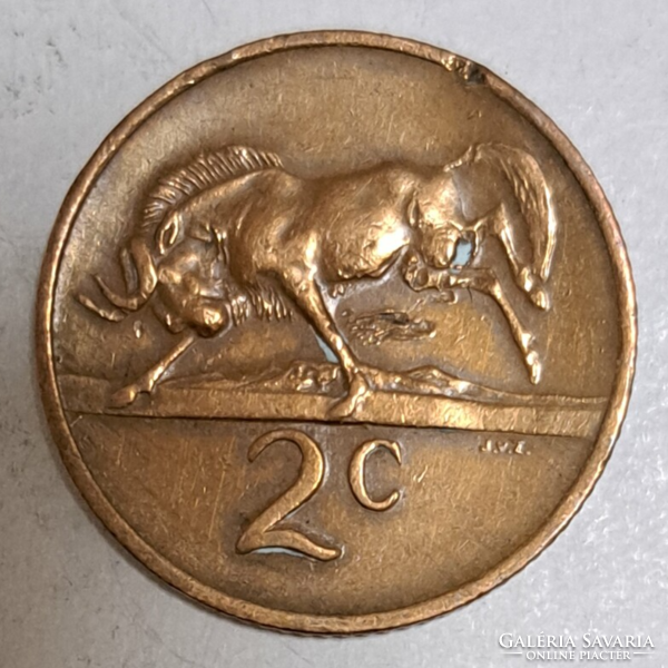 1973. South Africa 2 cents (827)