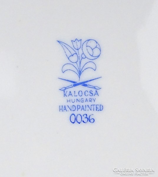 1P262 Kalocsai porcelán dísztányér falitányér 24 cm
