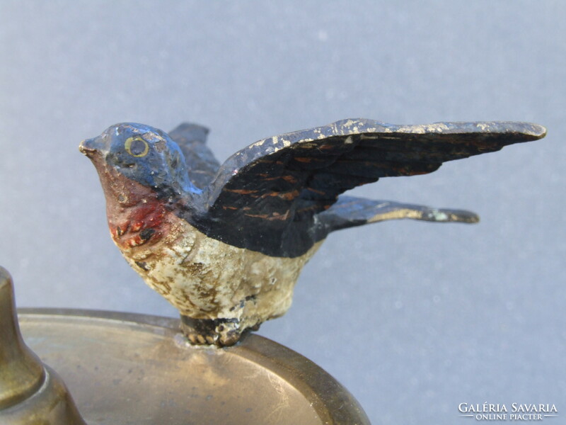 Vase with Viennese bronze bird (281200)