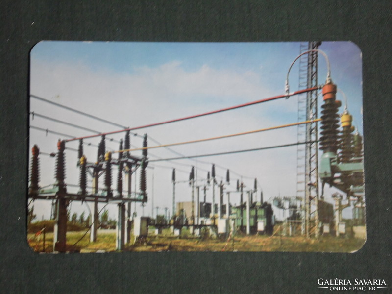Card calendar, Dédás electricity supplier, power plant center, 1979, (1)