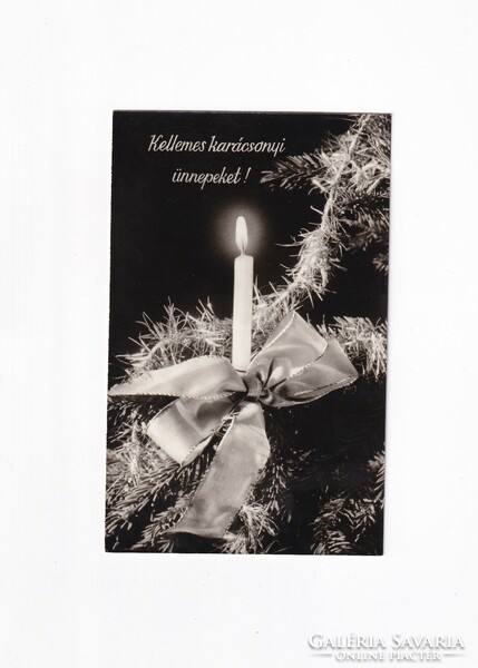 K:04 Christmas card black and white