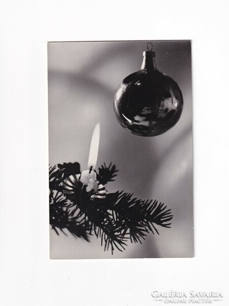 K:09 Christmas card black and white