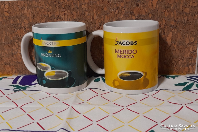 Porcelán Jacobs kávés bögre pár