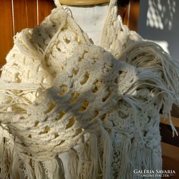 Crocheted shawl in good condition