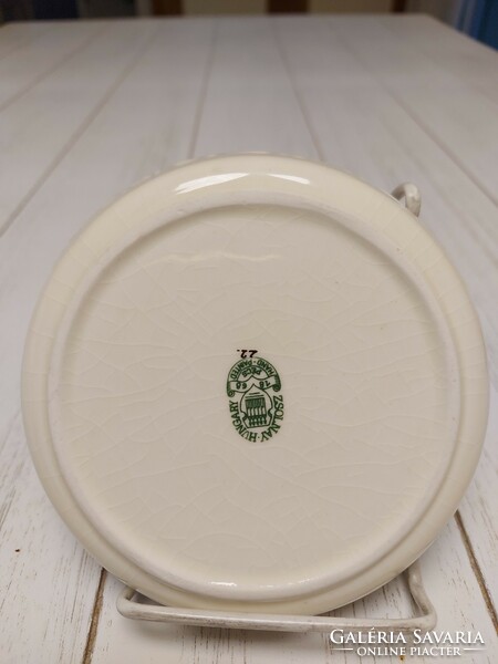 Zsolnay porcelain ashtray with cornflower pattern