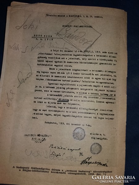 Old prints showing the documents of the Hungarian Soviet Republic are also shown in the pictures