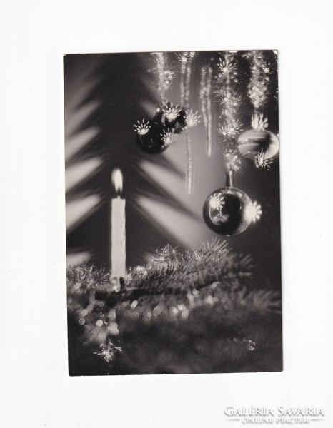 K:07 Christmas card black and white