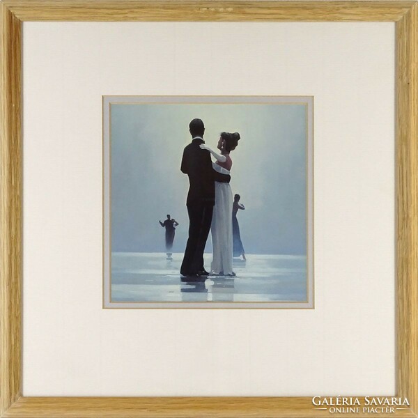 1P202 framed color print - jack vettriano : dance till love ends 32.5 X 32.5 Cm