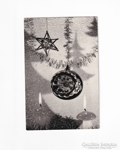 K:07 Christmas card black and white