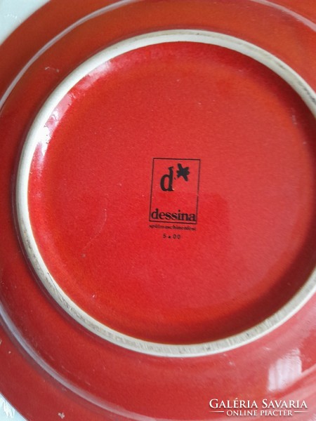 Sesina red plate 22 cm