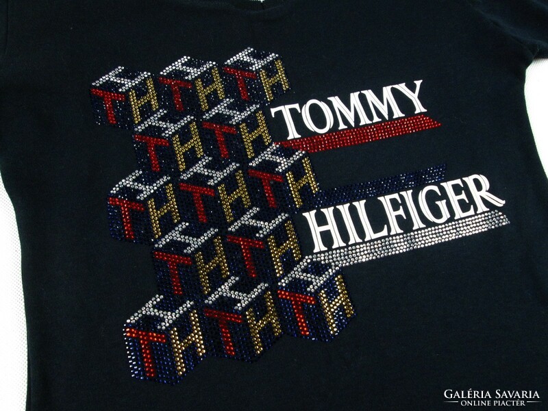 TOMMY HILFIGER (M / L) RUGALMAS ANYAGÚ NŐI CHIARA MINI RUHA TUNIKA