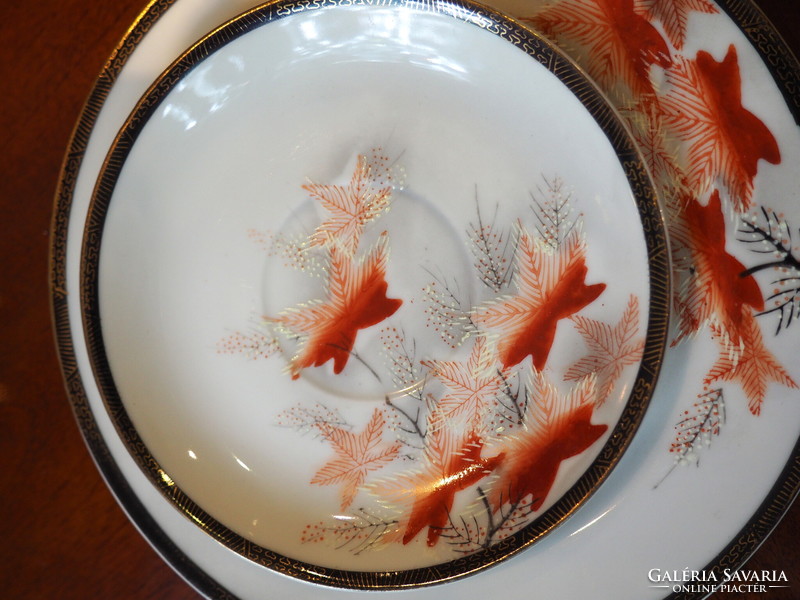 Kínai porcelán leheletfinom reggeliző trió