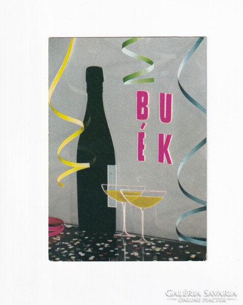 B:010 New Year - Búék postcard
