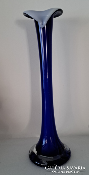 Blue, 30 cm glass calla vase