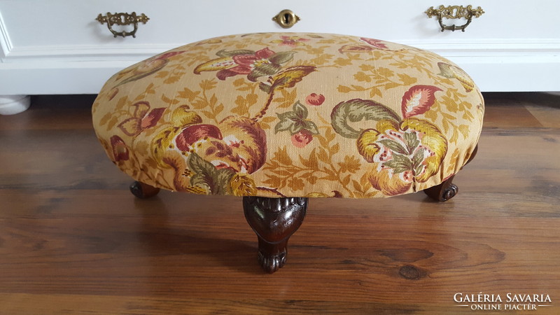 Beautiful antique footrest, stool