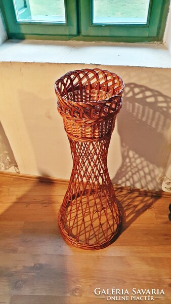 Rattan, cane flower stand 90 cm. High.