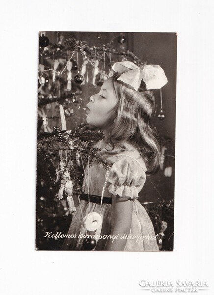 K:01 Karácsonyi képeslap Fekete-fehér 02