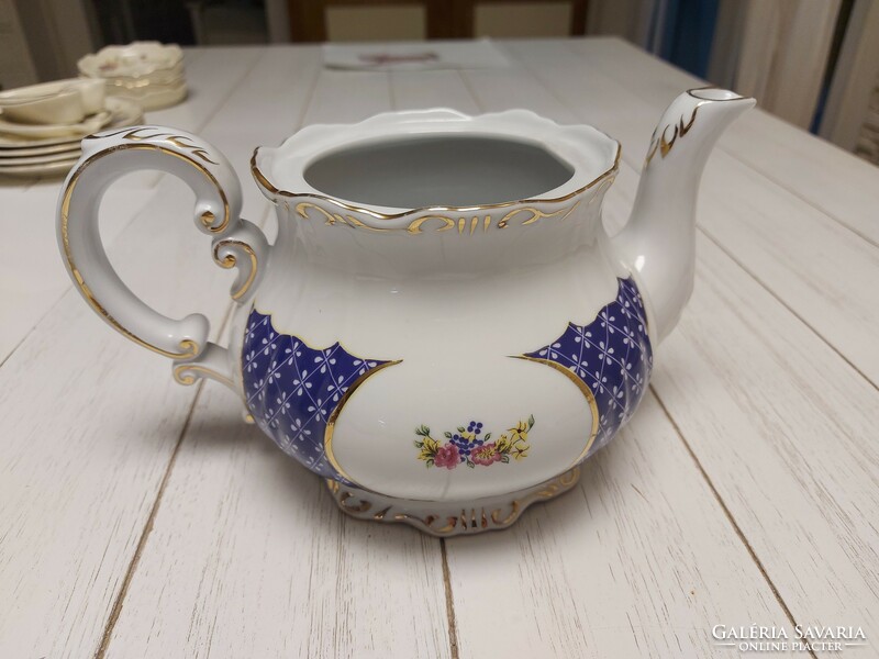 Zsolnay marie antoniette porcelain teapot without lid