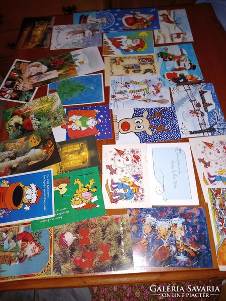 25 db postatiszta (szimpla) karácsonyi képeslap