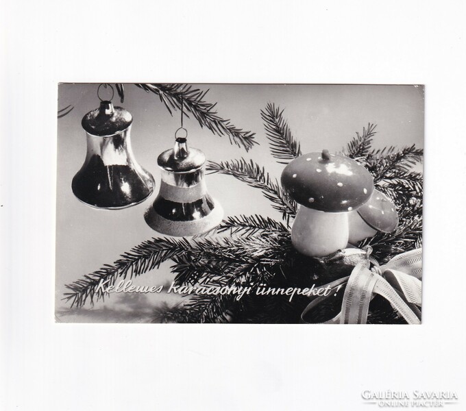 K:04 Christmas card black and white