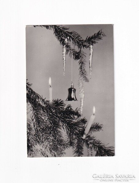 K:06 Christmas card black and white