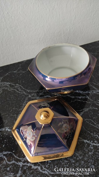 Szeged iridescent porcelain - set with special iridescent paint