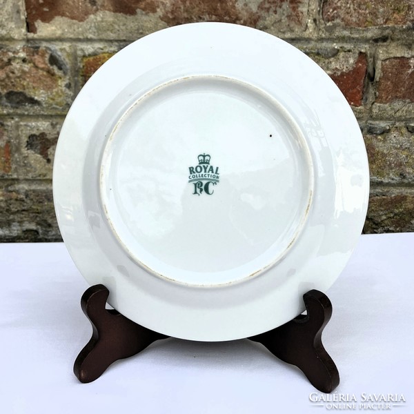 4 db Royal Collection Pipacsos - Búzavirágos - Pillangós porcelán kistányér 19 cm