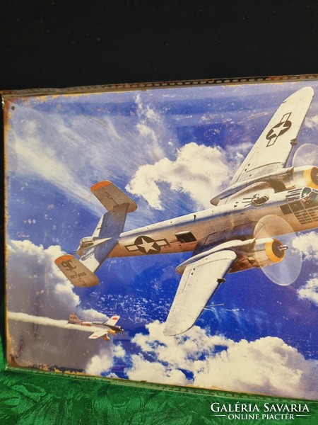 Repülős Vintage fém tábla ÚJ! (73)