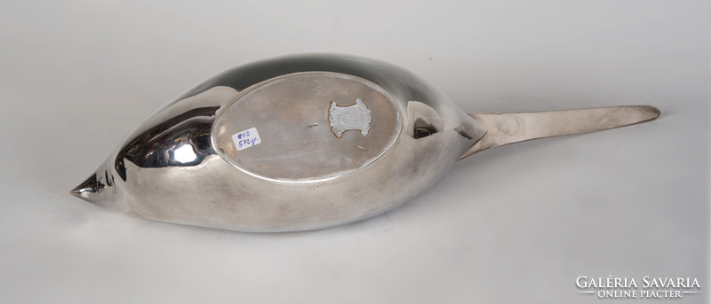 Silver dove-shaped tray/ centerpiece