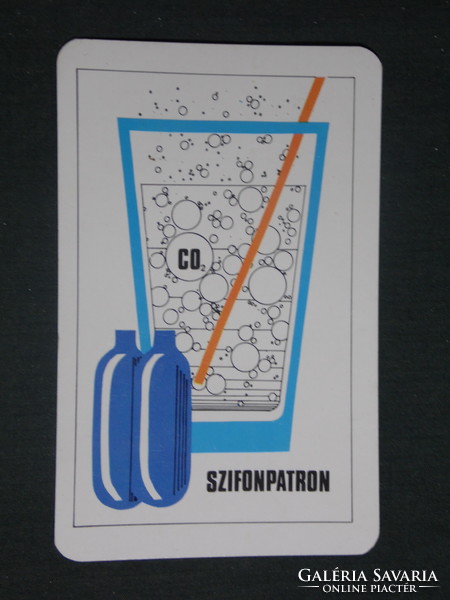 Card calendar, siphon cartridge, carbonic acid production company, beetroot, graphic artist, 1978, (1)