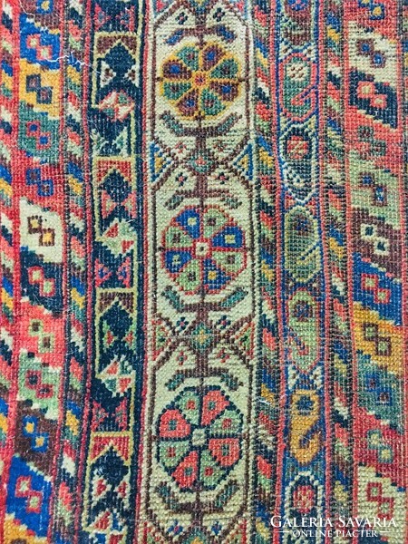 Kézi csomózású nomád mintás gyapjú szőnyeg  - 50567