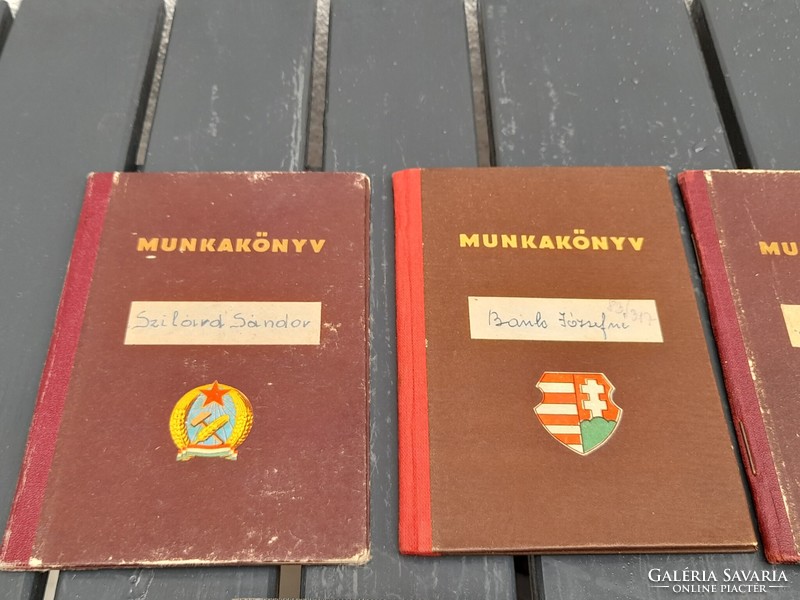 Rákosi coat of arms workbooks, small drums, etc. in one