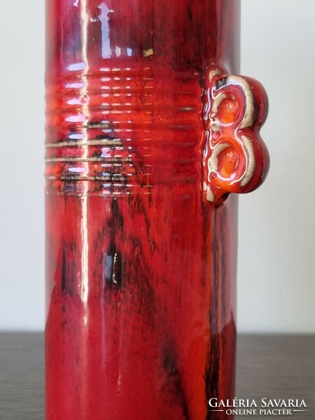Ruscha kerámia váza - ritka forma és szín