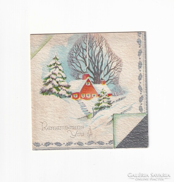 K:038 Christmas envelope postcard 1934 English