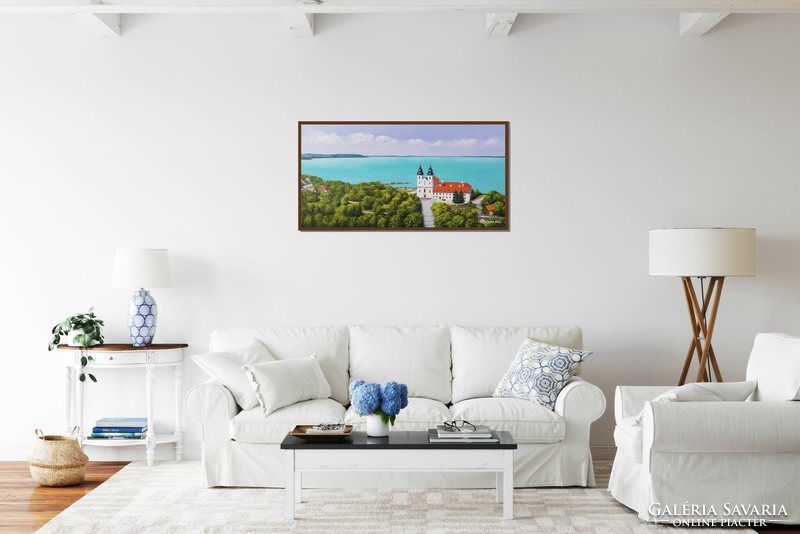 Tihany skyline - painting