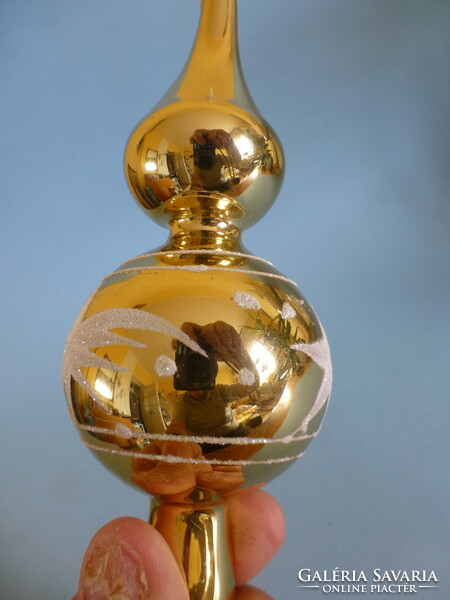 Old glass Christmas tree decoration, top decoration