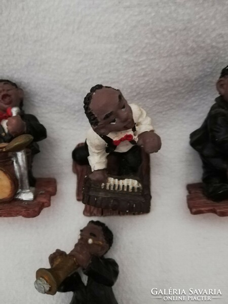 Negro band ornaments, retro shelf decoration