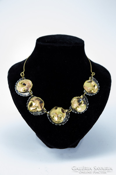 Handmade Brutalist Brass Necklace, 1970s - 04907