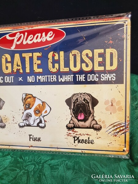 Dog vintage metal sign new! (76)