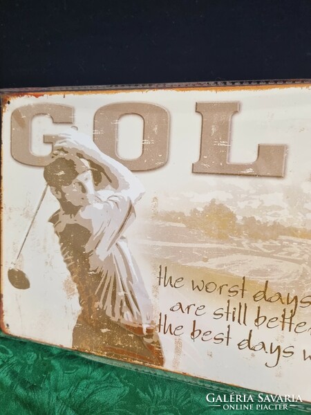 Golf Vintage fém tábla ÚJ! (79)