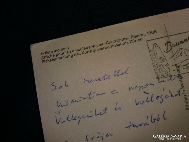 Old antique postcard repro switzerland vevey chardonne pelerin (elevator) postcard as pictured